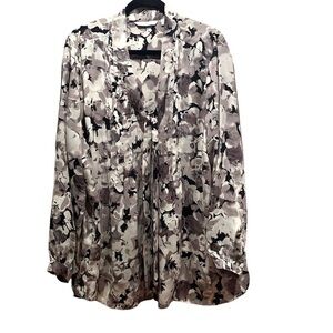 Isaac Mizrahi Live 2X Gray Blouse